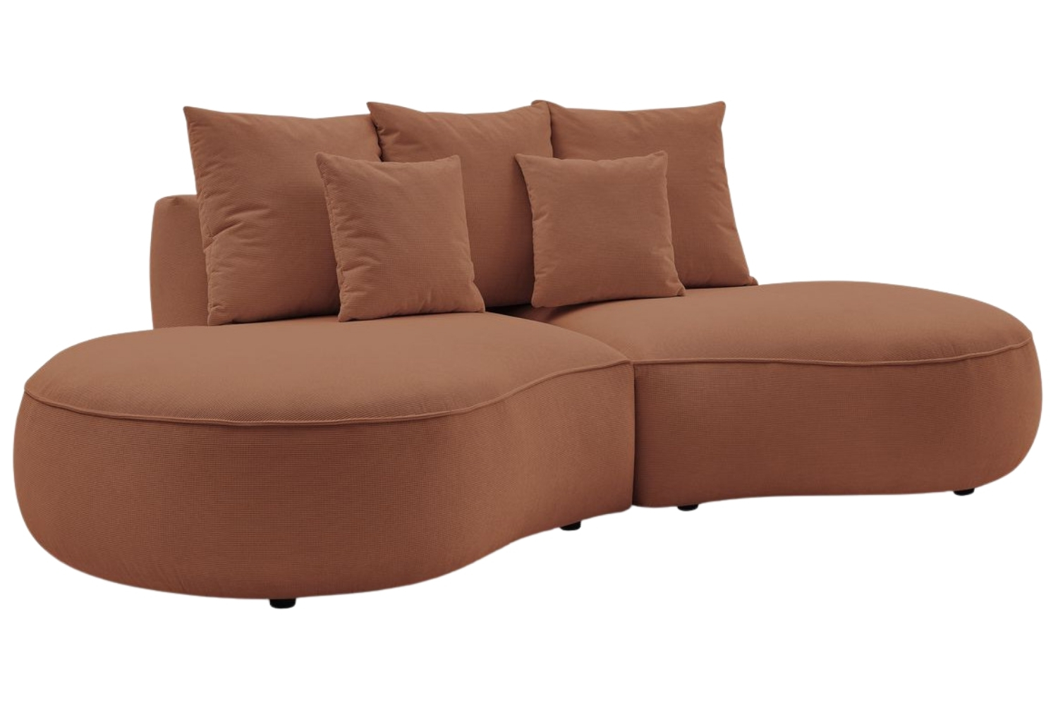 Bobochic Paris Terakotově oranžová trojmístná pohovka Saint-Germain 260 cm Bobochic Paris