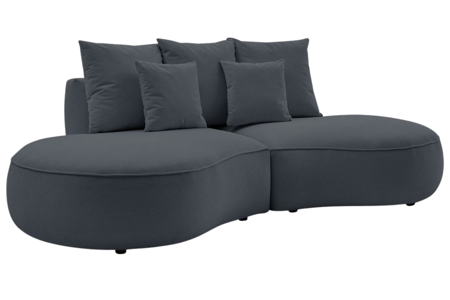 Bobochic Paris Tmavě šedá trojmístná pohovka Saint-Germain 260 cm Bobochic Paris