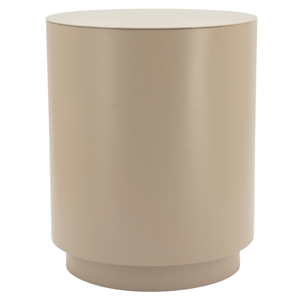 By-Boo Béžovošedý kovový odkládací stolek Mesita 37 cm By-Boo