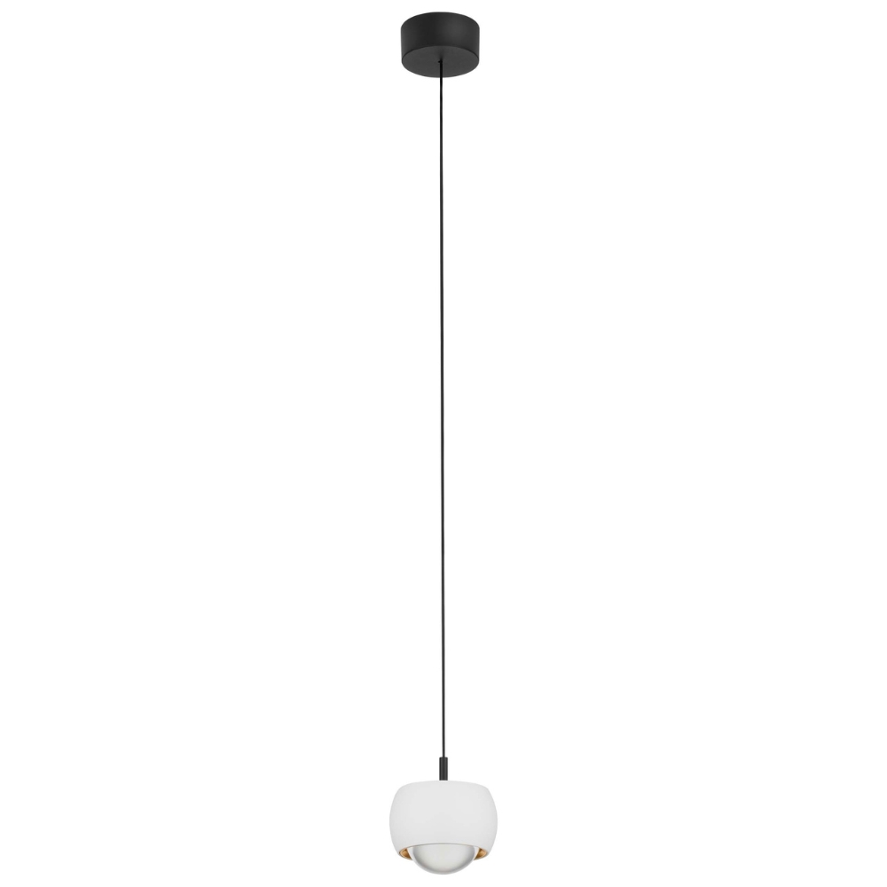 Nova Luce Bílé závěsné LED světlo Conga 10 cm Nova Luce