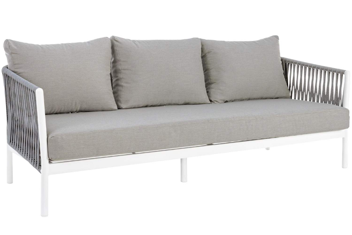 Bizzotto Šedo-bílá zahradní pohovka Florencia 220 cm Bizzotto