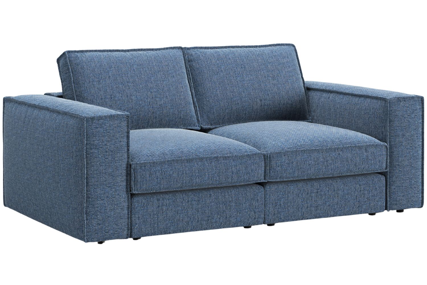 Micadoni Tmavě modrá dvoumístná pohovka Pola 206 cm Micadoni