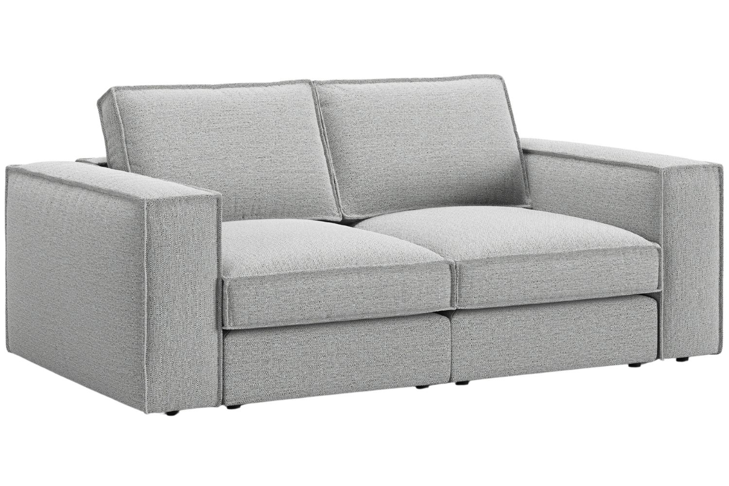 Micadoni Světle šedá dvoumístná pohovka Pola 206 cm Micadoni