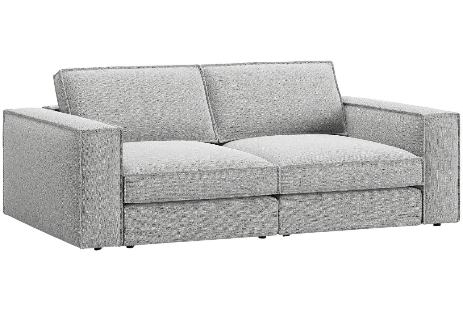 Micadoni Světle šedá trojmístná pohovka Pola 236 cm Micadoni