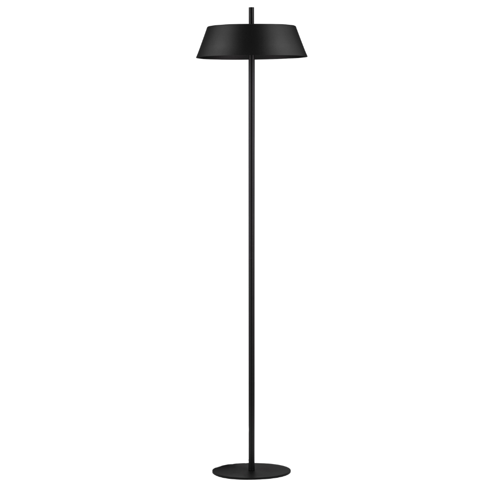 Nova Luce Černá kovová stojací LED lampa Velio 147 cm Nova Luce