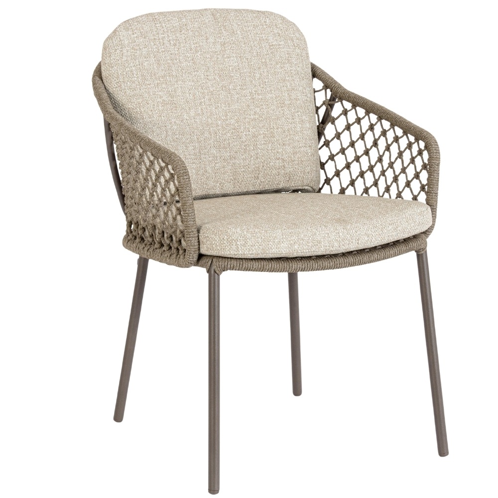 Bizzotto Béžová kovová zahradní židle Corbeta Bizzotto