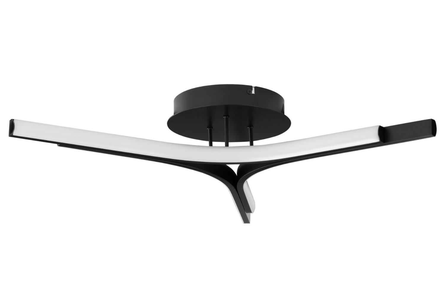 Nova Luce Černé kovové stropní LED světlo Nue 70 cm Nova Luce