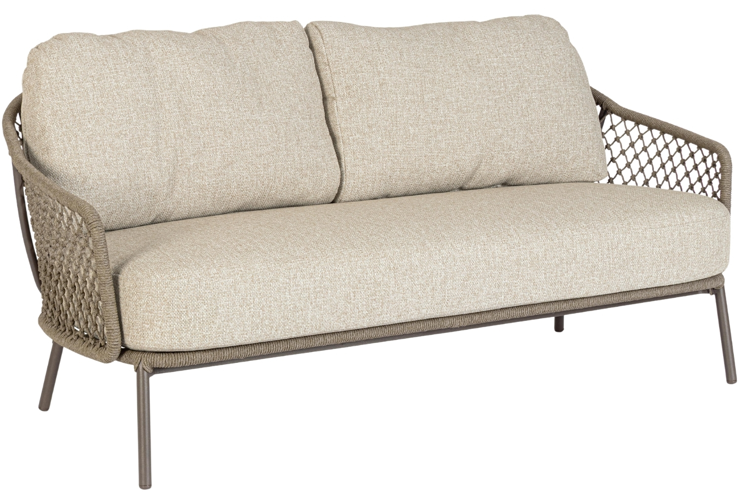 Bizzotto Béžová kovová zahradní pohovka Corbeta 164 cm Bizzotto