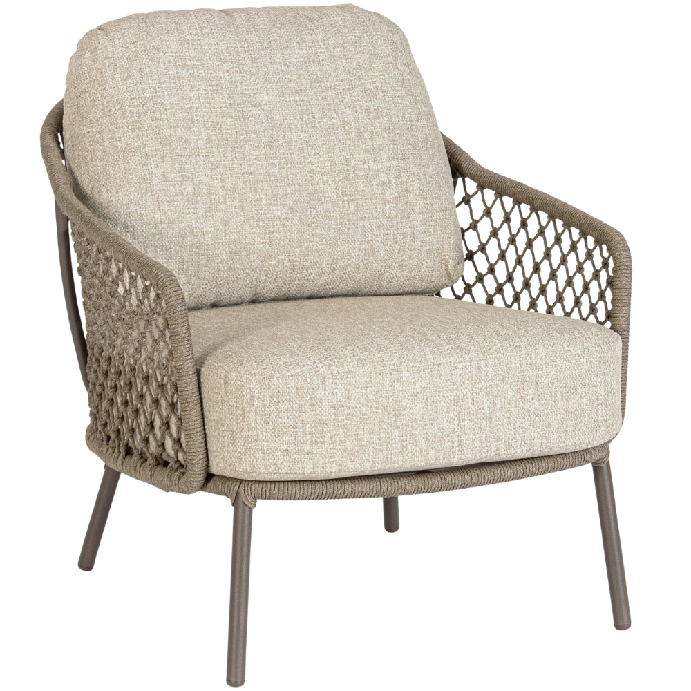 Bizzotto Béžové kovové zahradní křeslo Corbeta Bizzotto