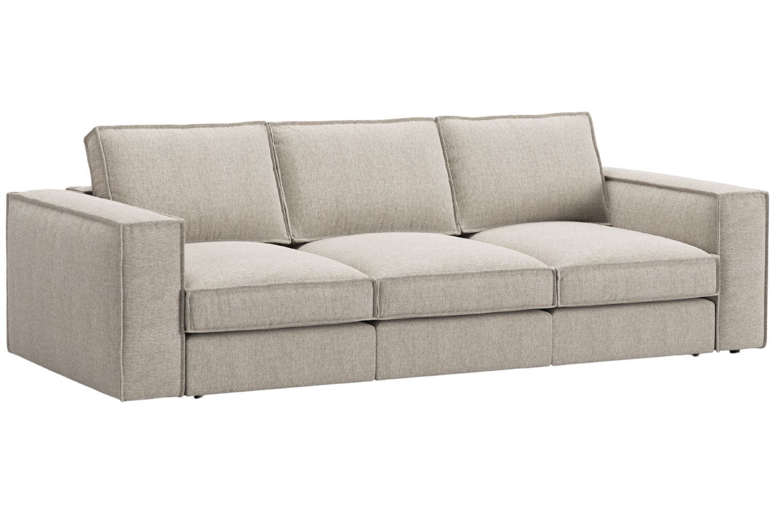 Micadoni Pískově hnědá čtyřmístná pohovka Pola 284 cm Micadoni