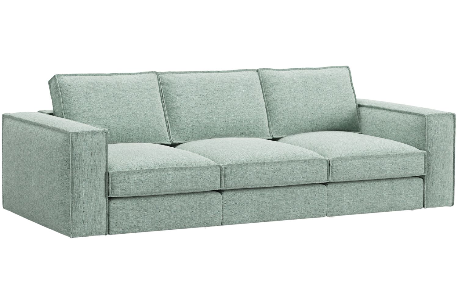 Micadoni Zelená čtyřmístná pohovka Pola 284 cm Micadoni