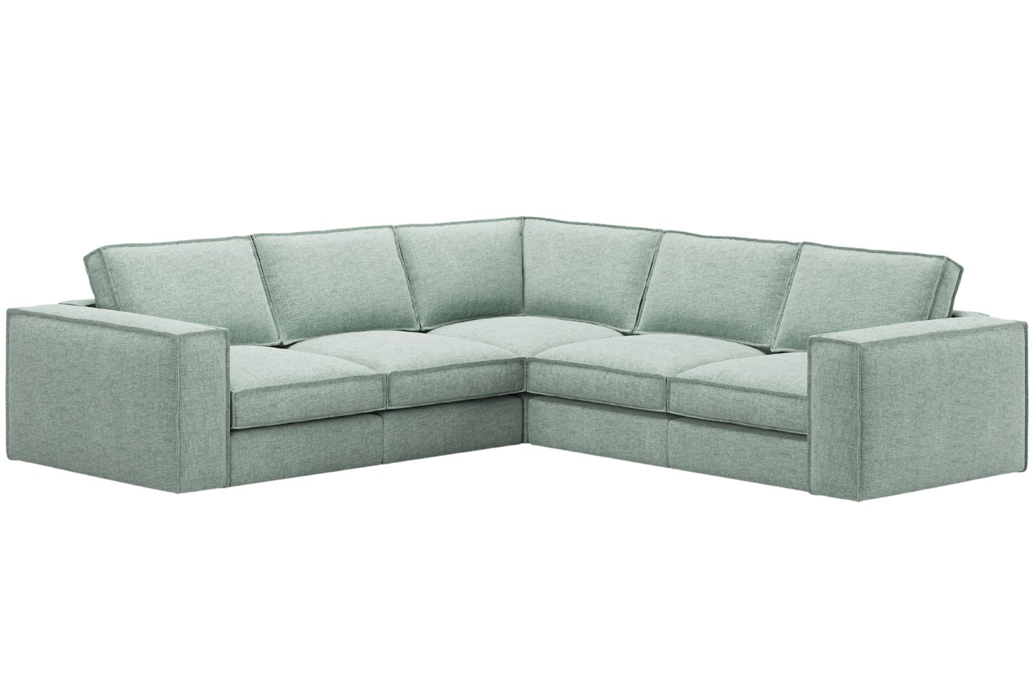 Micadoni Zelená rohová pohovka Pola 284 cm Micadoni