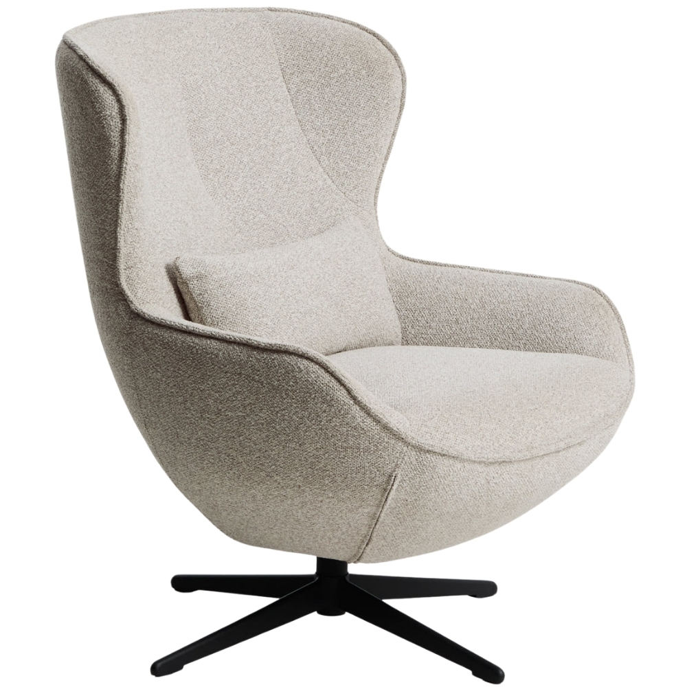 Kave Home Béžové čalouněné otočné křeslo Sorile Kave Home