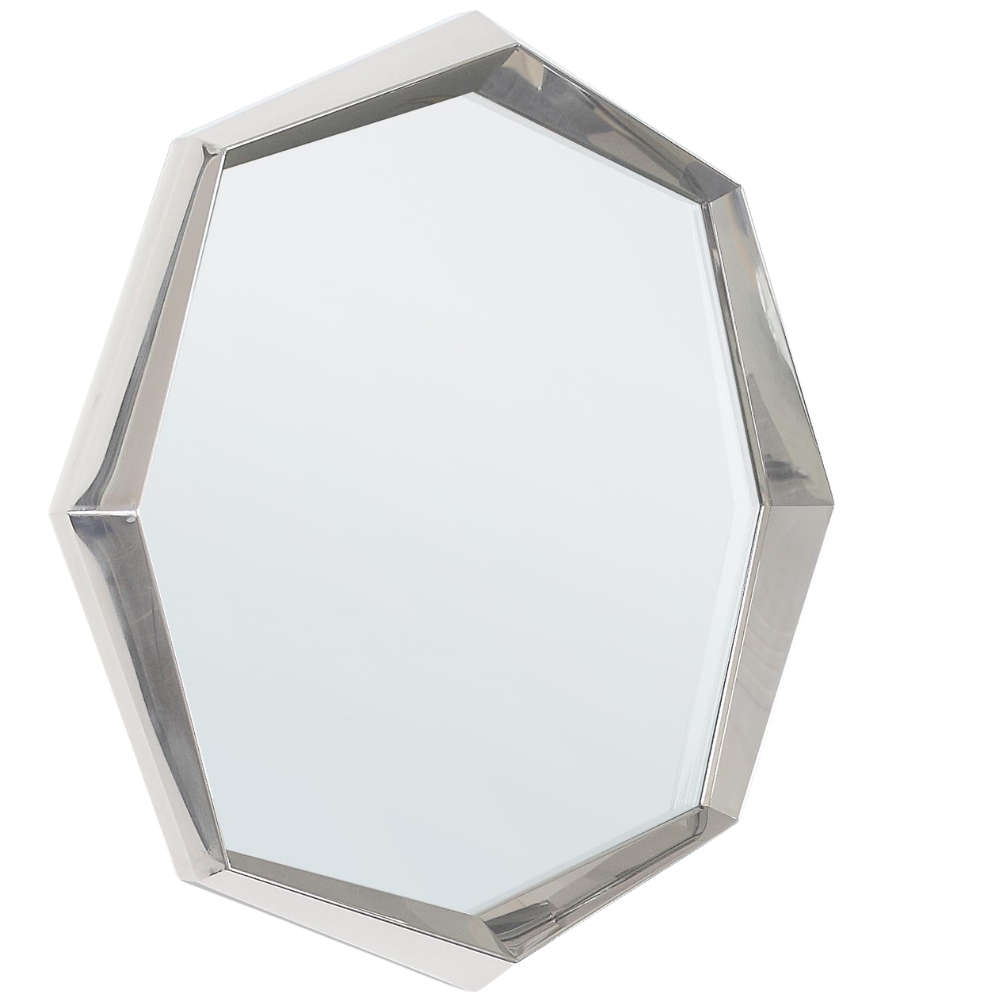 Bizzotto Stříbrné kovové závěsné zrcadlo Gursky 120 x 120 cm Bizzotto