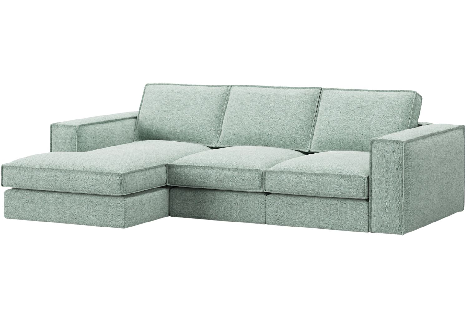 Micadoni Zelená rohová pohovka Pola 284 cm