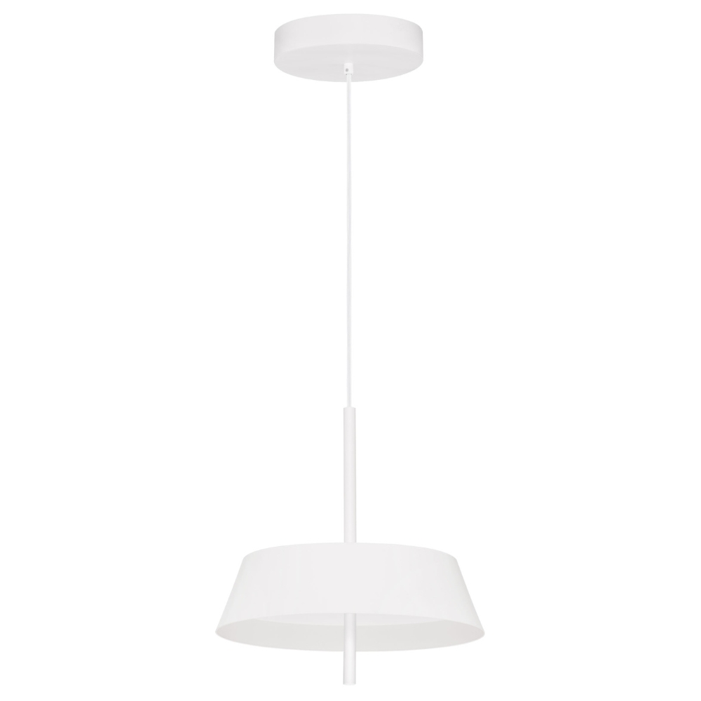 Nova Luce Bílé kovové závěsné LED světlo Velio 35 cm Nova Luce