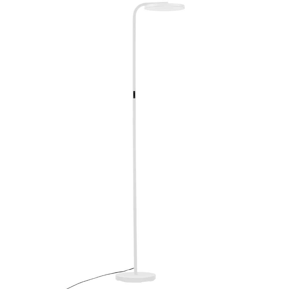Nova Luce Bílá kovová stojací LED lampa Sinkro 174 cm Nova Luce