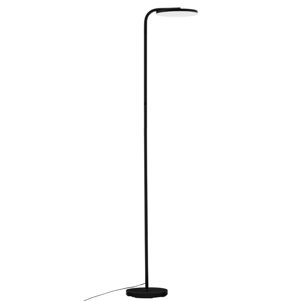 Nova Luce Černá kovová stojací LED lampa Sinkro 174 cm Nova Luce