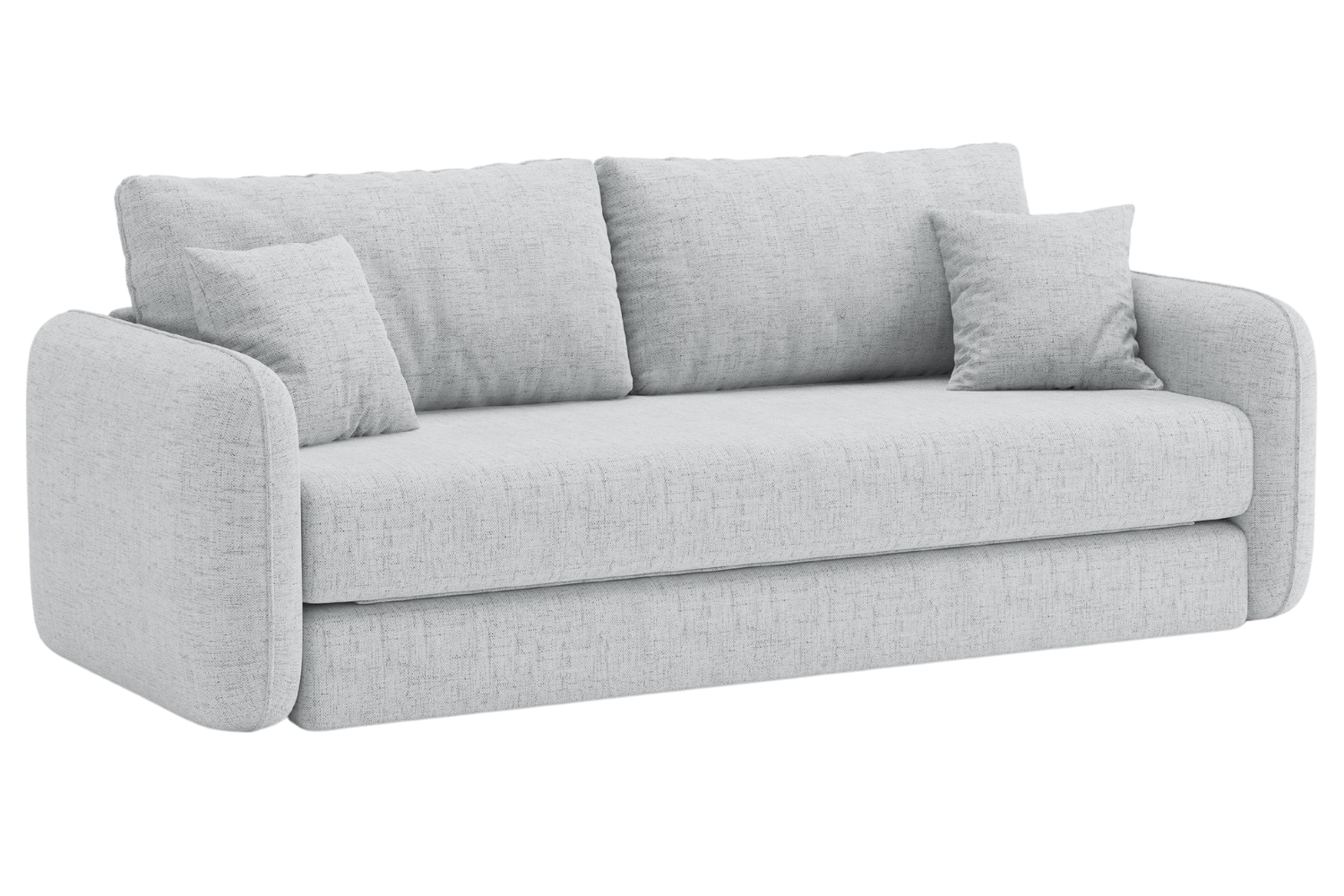 Micadoni Světle šedá rozkládací pohovka Dormi 225 cm Micadoni