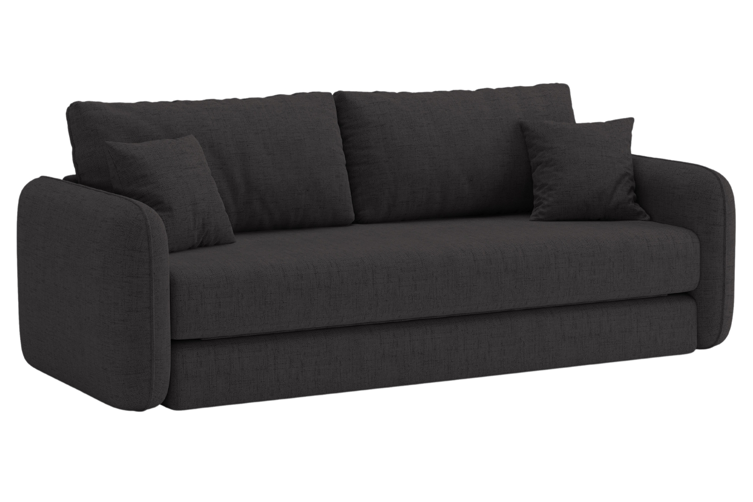 Micadoni Tmavě šedá rozkládací pohovka Dormi 225 cm Micadoni