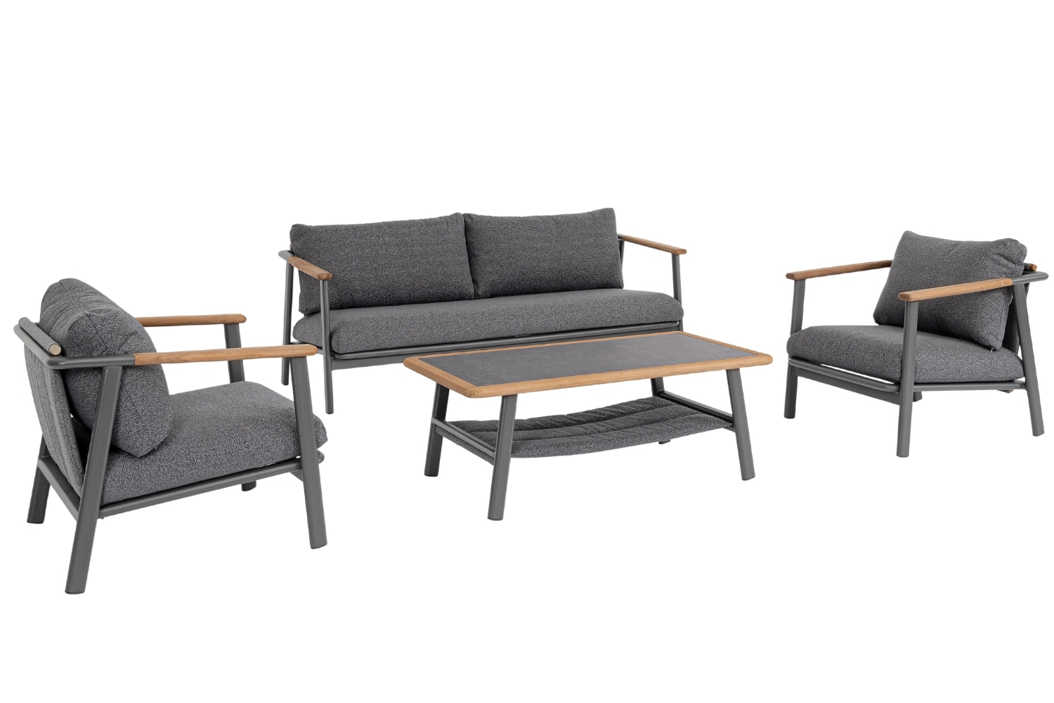 Bizzotto Šedý zahradní set pohovky