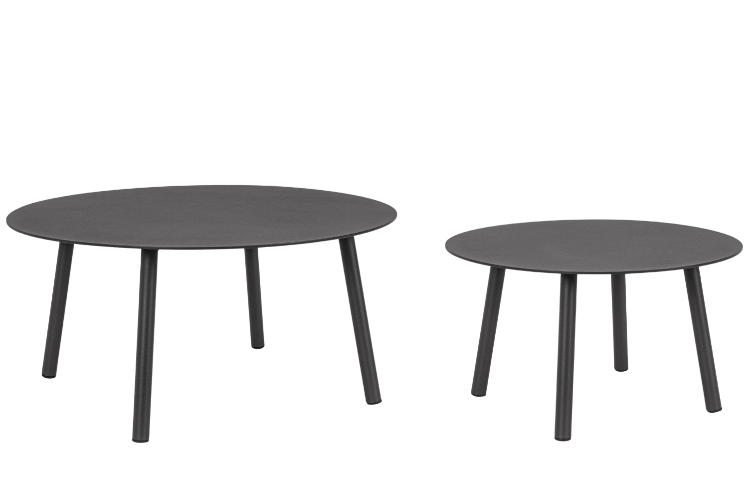 Bizzotto Šedý zahradní set stolků Aminta 60/80 cm Bizzotto