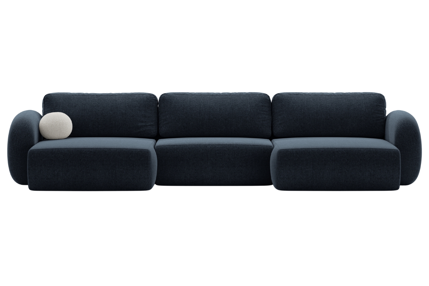 Maison Heritage Tmavě modrá rozkládací pohovka Kora 362 cm Maison Heritage