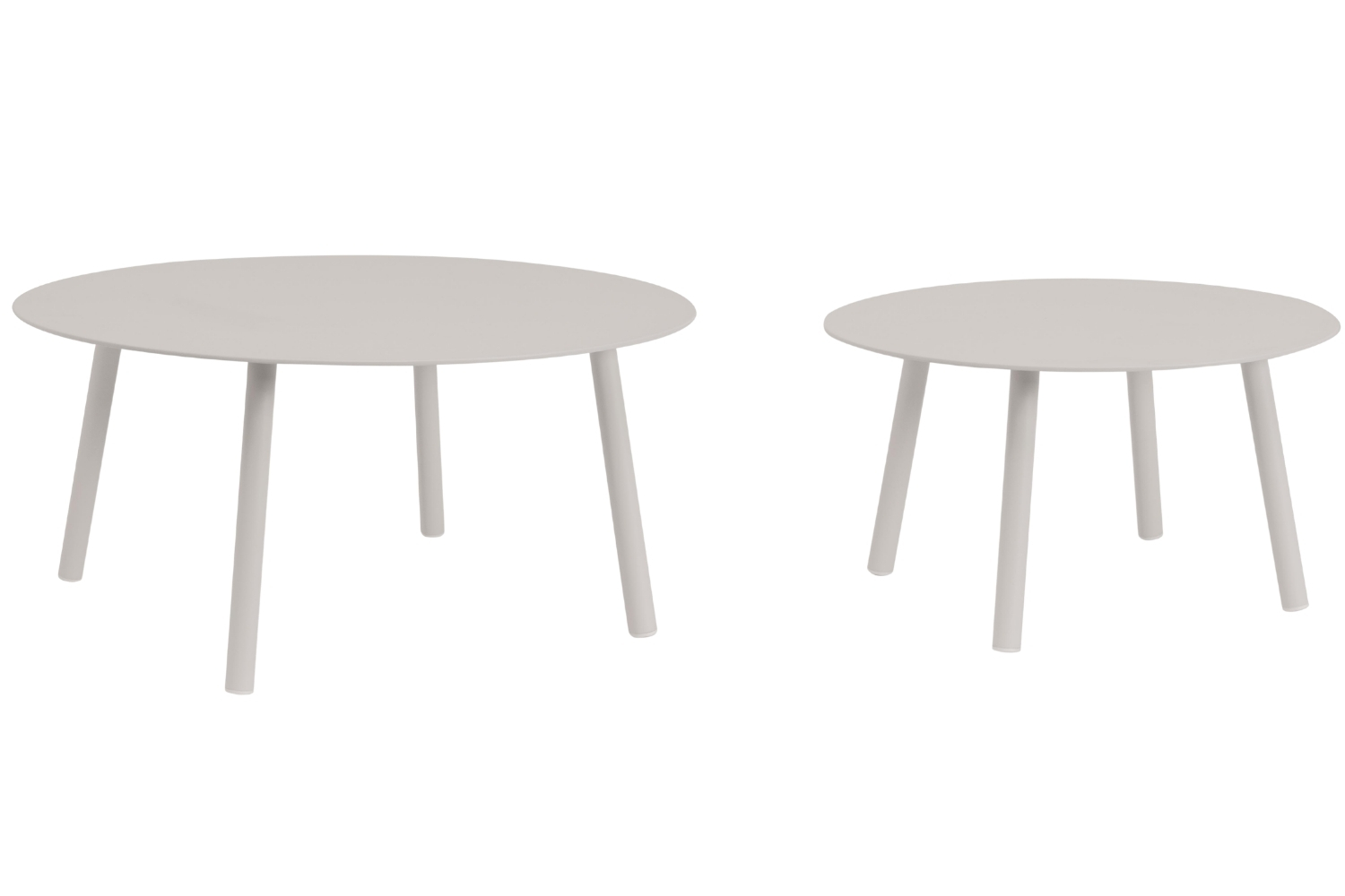 Bizzotto Světle šedý zahradní set stolků Aminta 60/80 cm Bizzotto