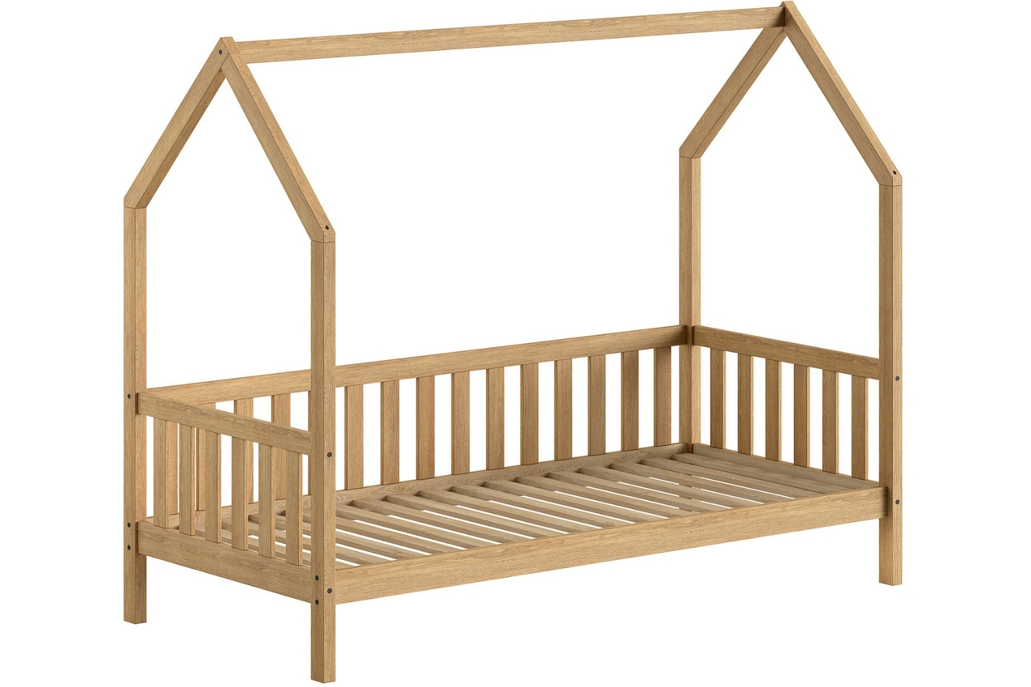 Vipack Dubová dětská postel Nature 90 x 200 cm Vipack