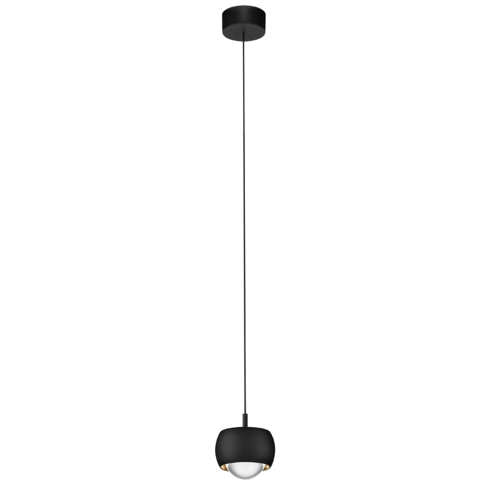 Nova Luce Černé závěsné LED světlo Conga 10 cm Nova Luce