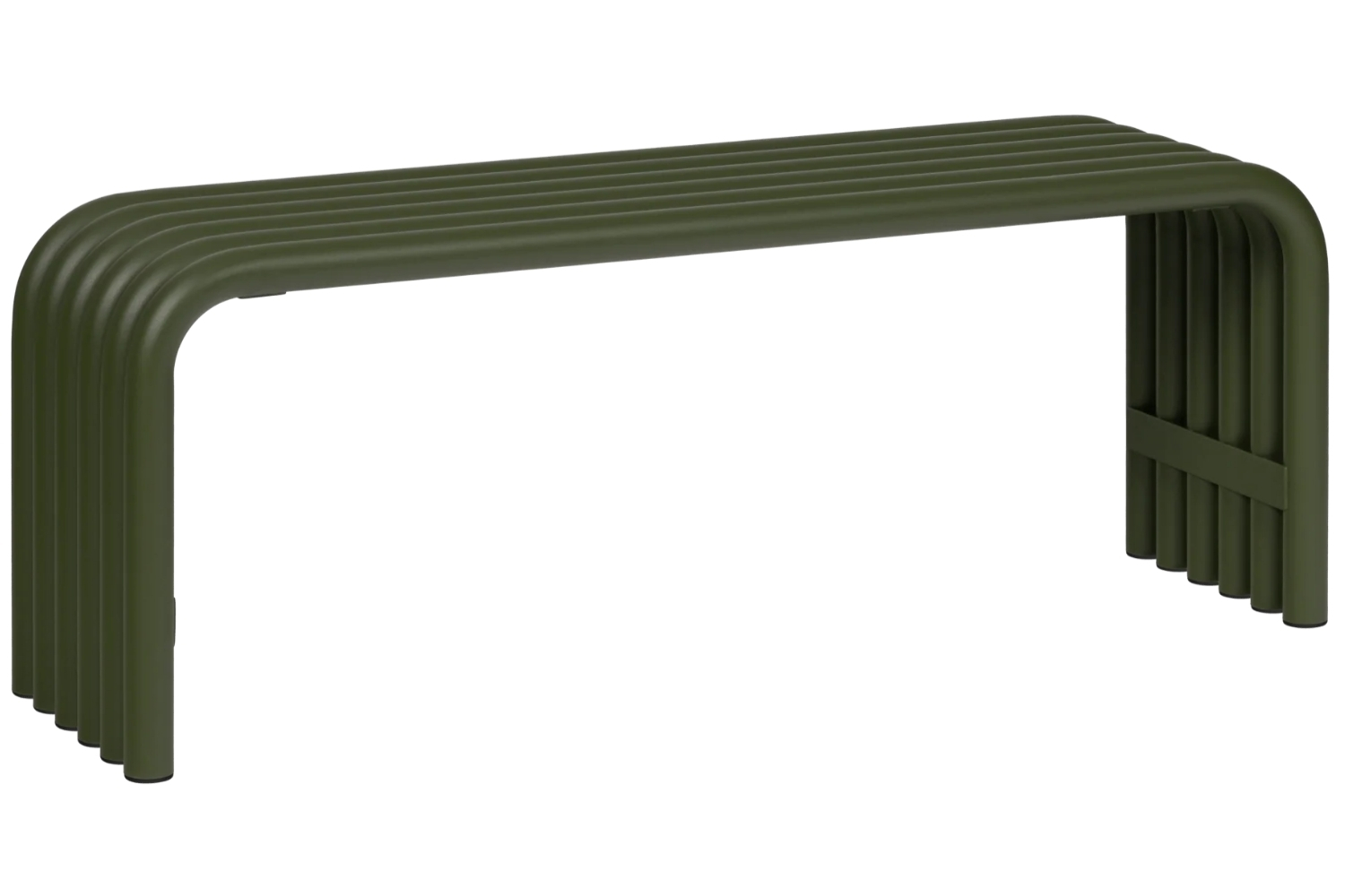 noo.ma Zelená kovová zahradní lavice Nokk 114 cm noo.ma