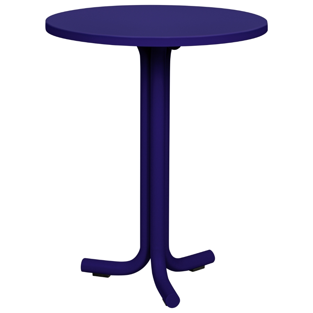 noo.ma Modrý kovový zahradní bistro stolek Nokk ⌀ 59 cm noo.ma