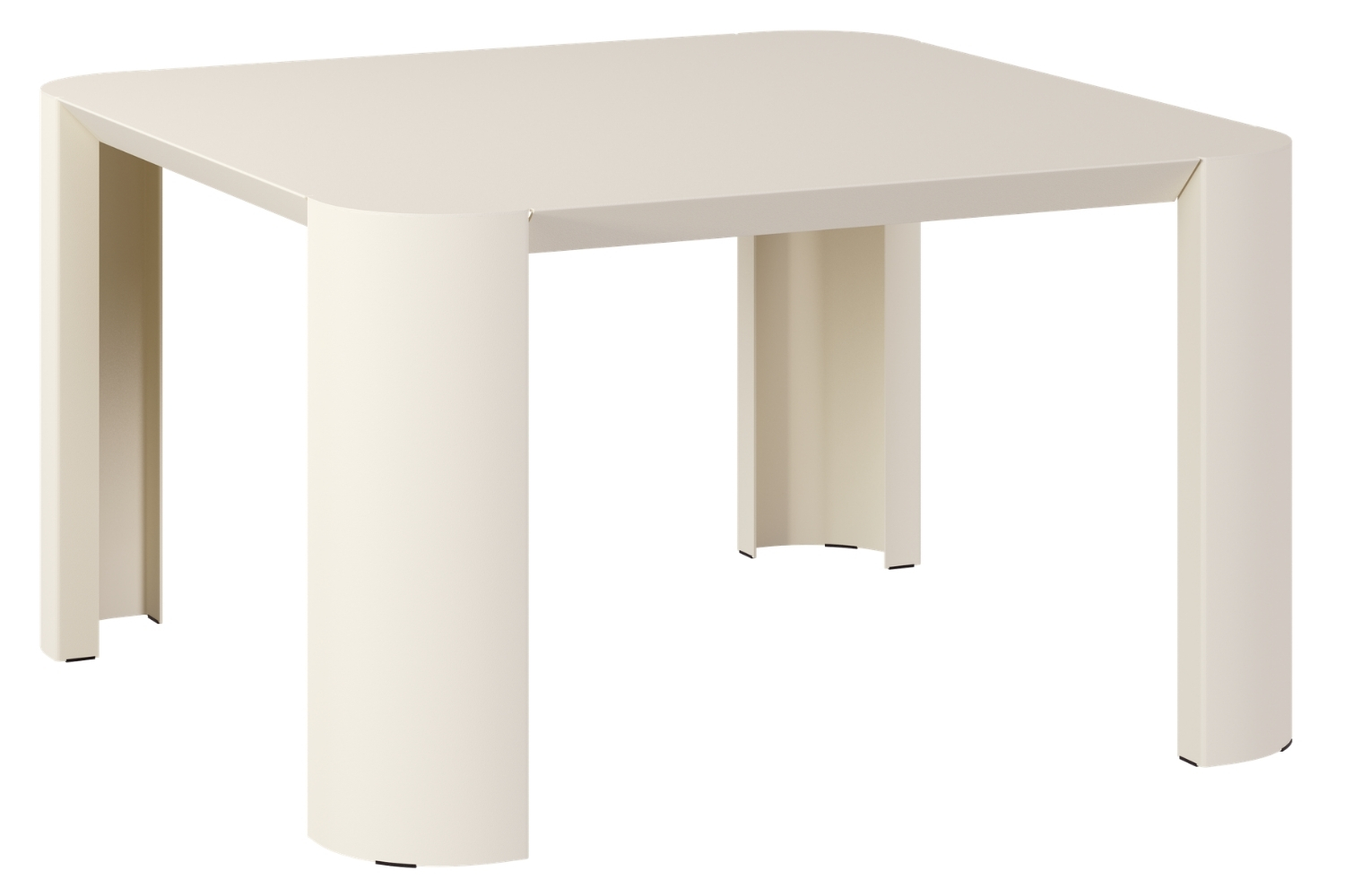 noo.ma Béžový kovový zahradní stolek Fli 65 x 65 cm noo.ma