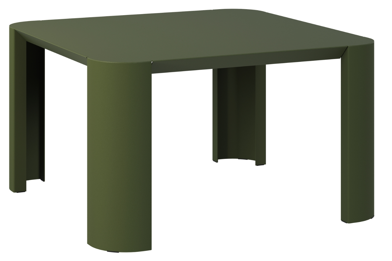 noo.ma Zelený kovový zahradní stolek Fli 65 x 65 cm noo.ma
