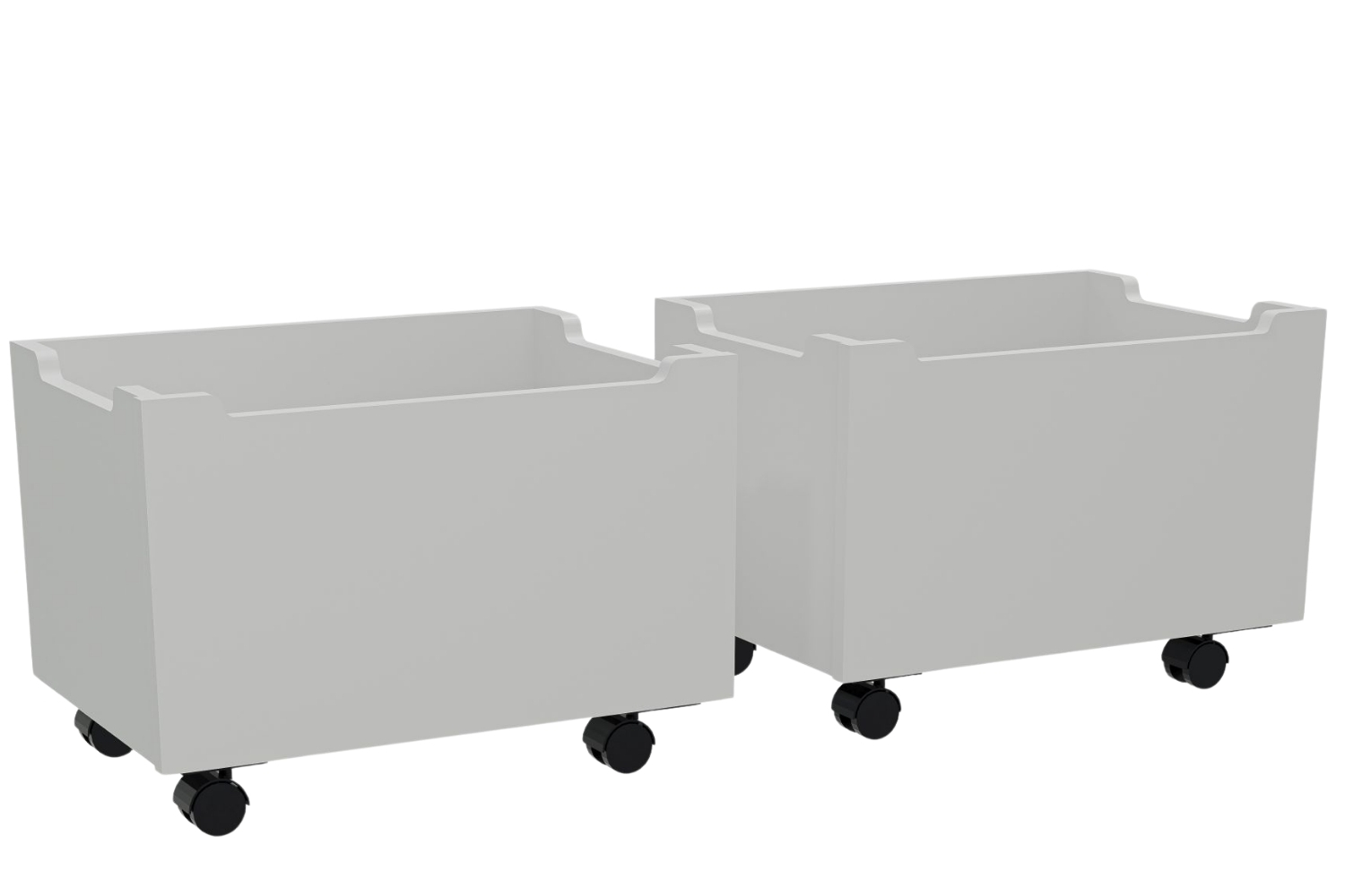 Vipack Set dvou bílých dřevěných boxů Forrest 40 x 57 cm Vipack