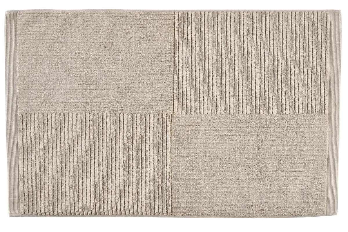 Zone Denmark Béžová bavlněná koupelnová předložka Classic 50 x 80 cm