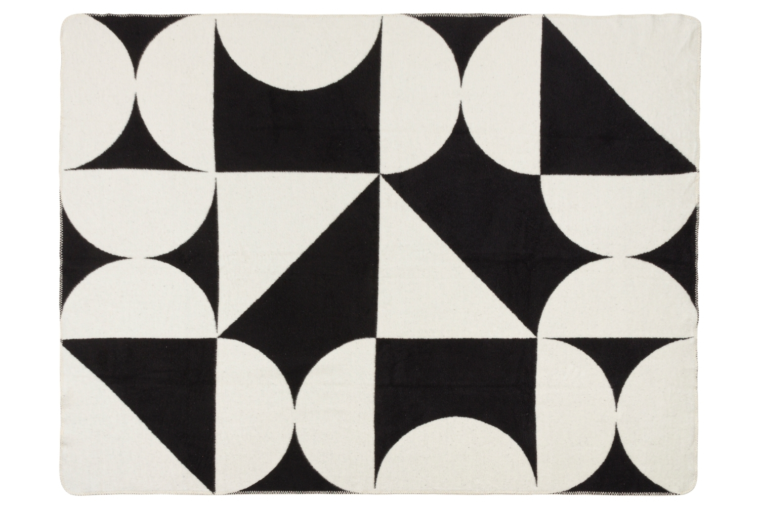 noo.ma Černobílý pléd Tul 200 x 150 cm noo.ma