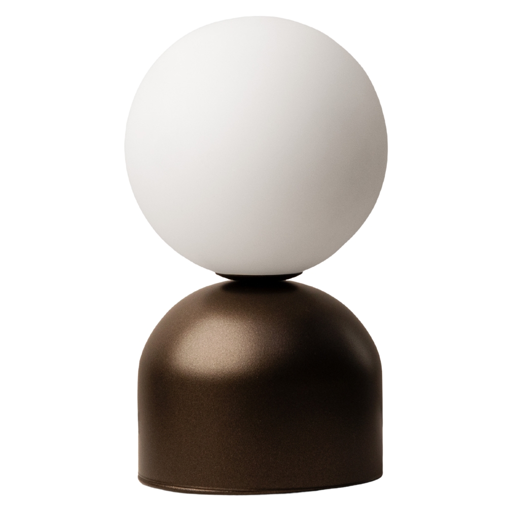 Micadoni Hnědá kovová stolní lampa Ely Micadoni
