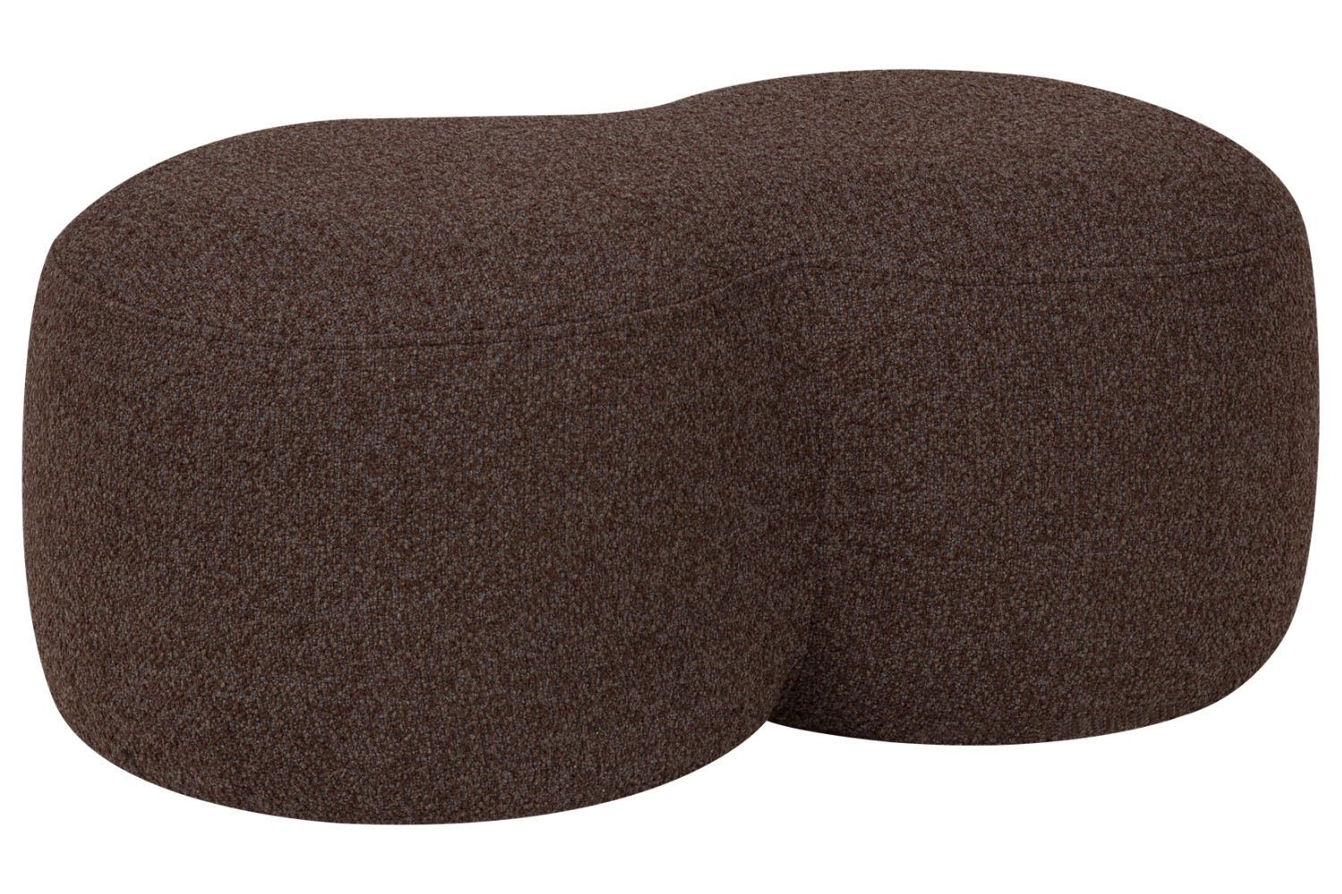 noo.ma Hnědý bouclé taburet Umbo 88 x 50 cm noo.ma