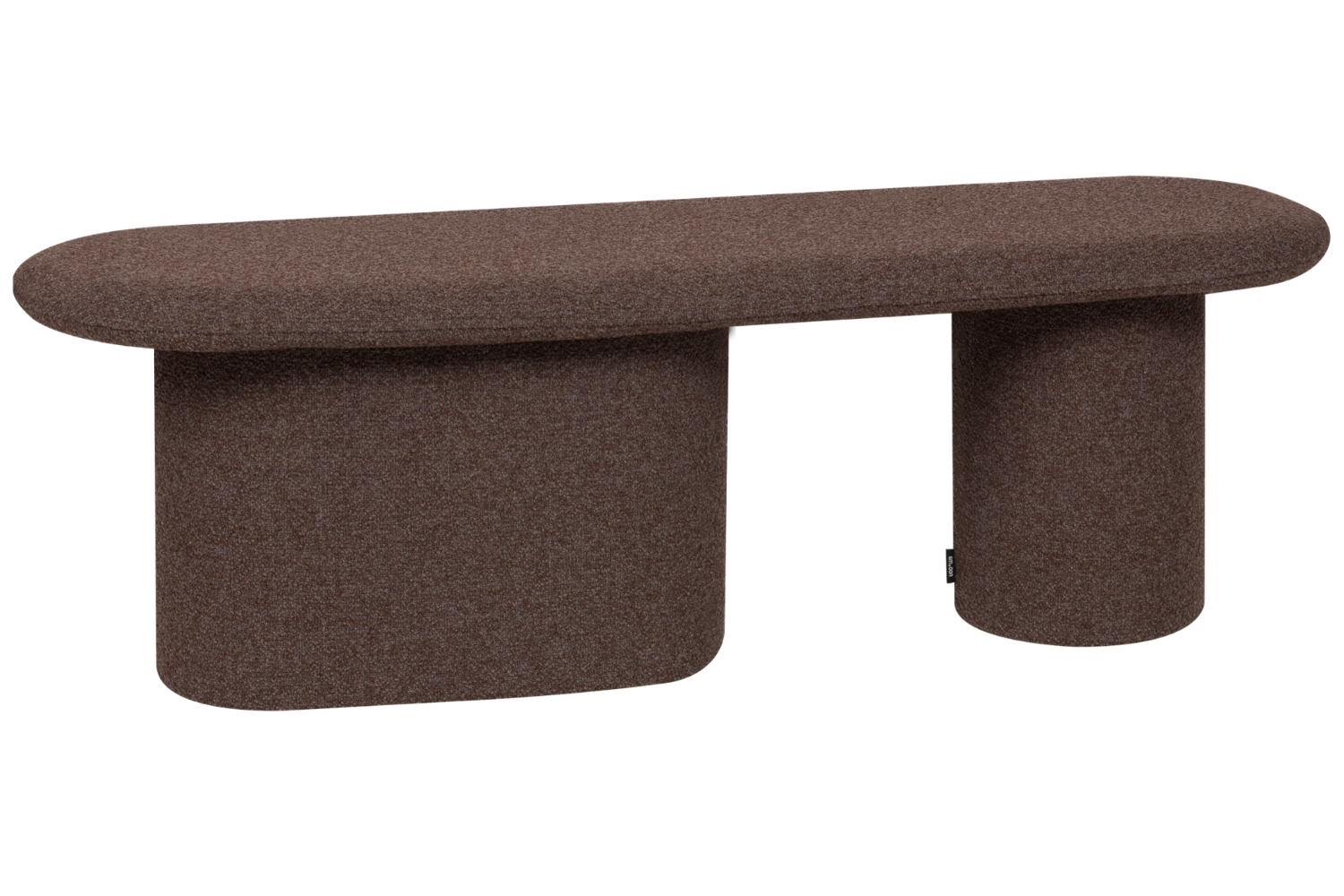 noo.ma Hnědá bouclé lavice Rull 130 cm noo.ma