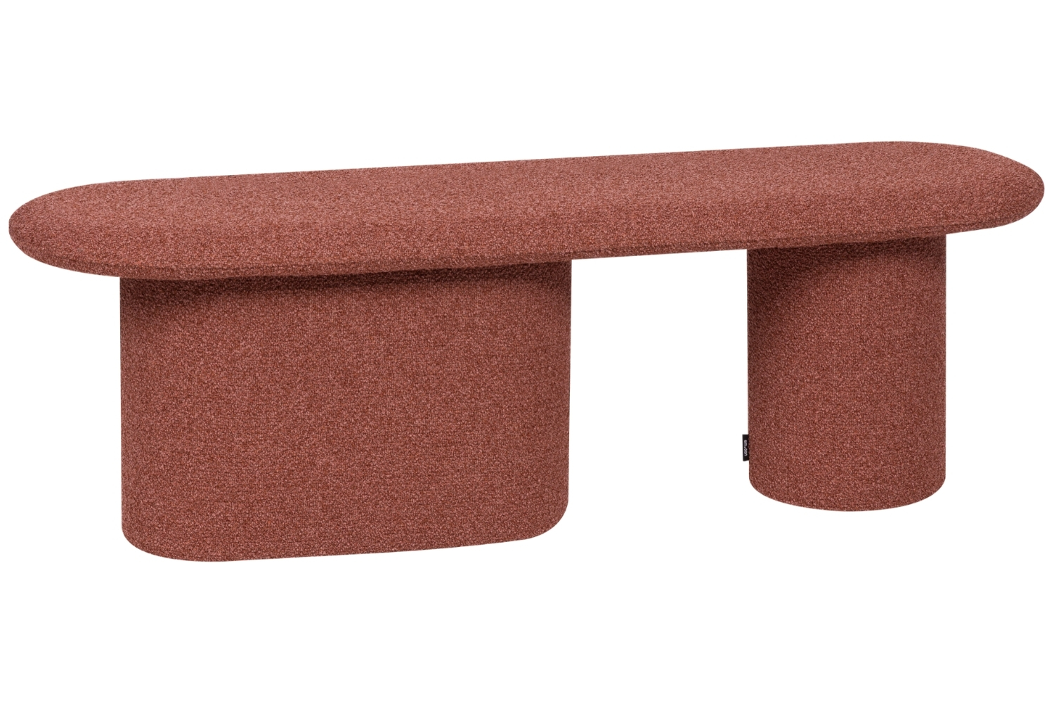 noo.ma Cihlová bouclé lavice Rull 130 cm noo.ma