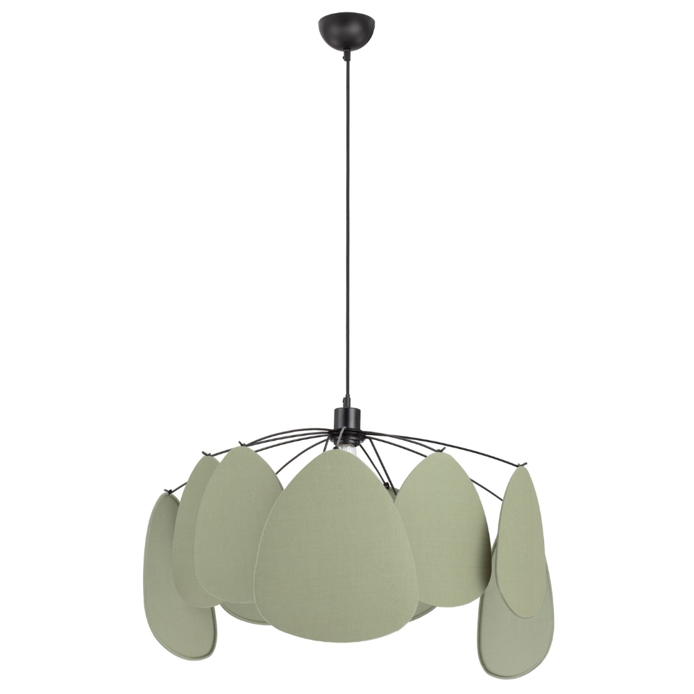 Nova Luce Zelené závěsné světlo Olina 70 cm Nova Luce