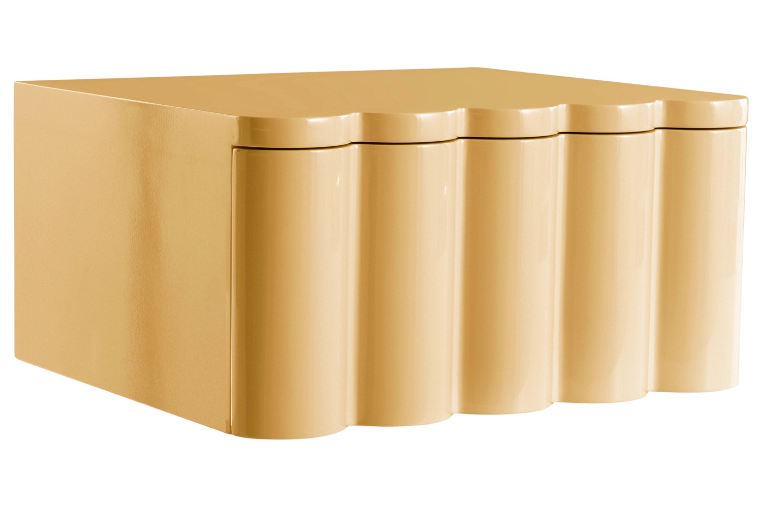 Jotex Žlutý závěsný noční stolek VALLMO 40 x 35 cm Jotex