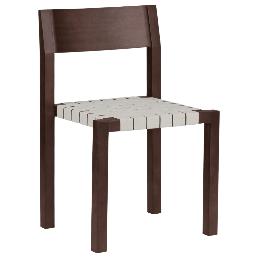 noo.ma Hnědá dřevěná jídelní židle Toli s výpletem noo.ma