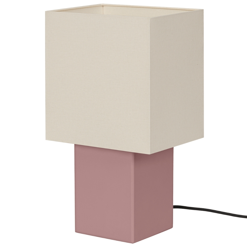 noo.ma Světle fialová dřevěná stolní lampa Zam noo.ma