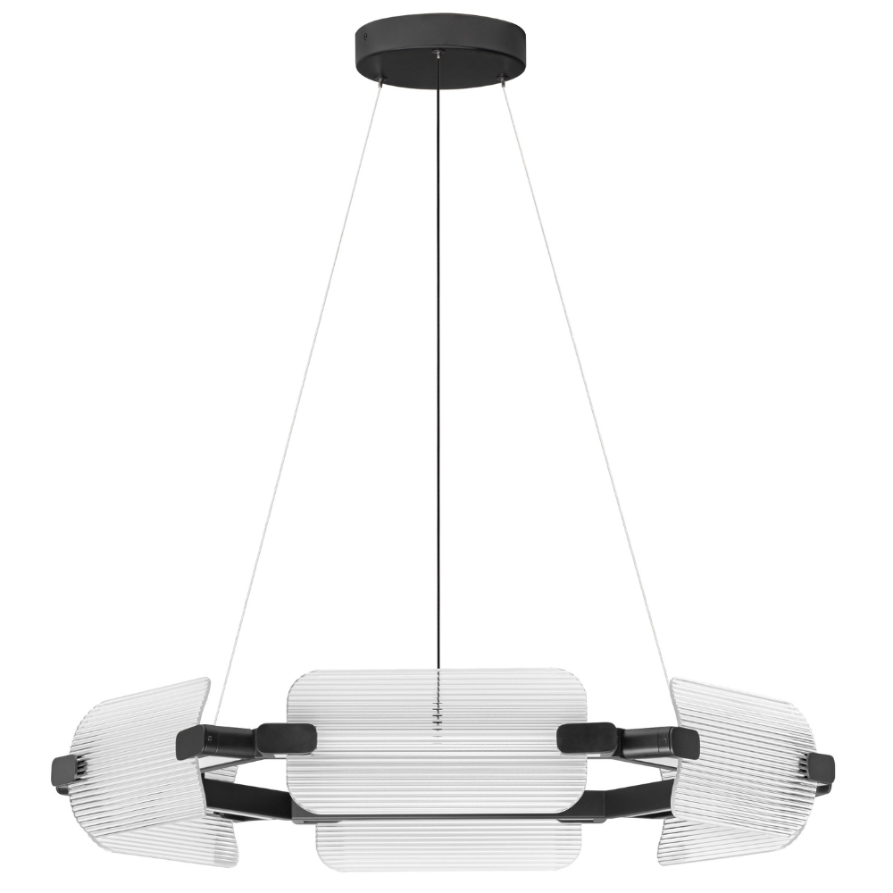 Nova Luce Skleněné závěsné LED světlo Emery 82 cm Nova Luce