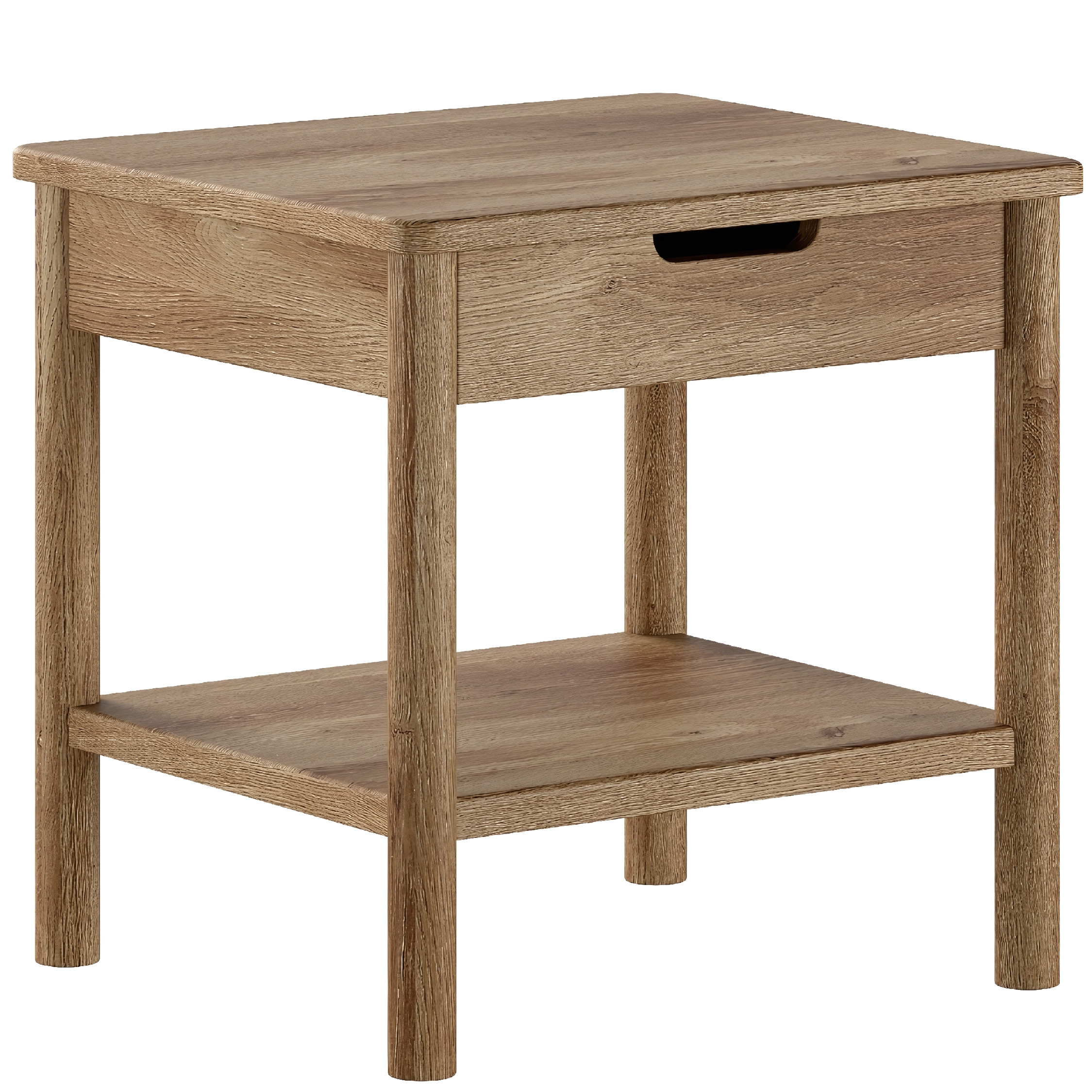 Vipack Dubový noční stolek Olive se zásuvkou Vipack