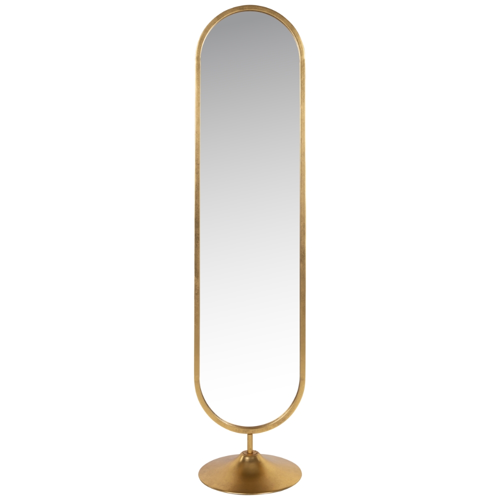 Richmond Zlaté kovové stojací zrcadlo Moya 170 cm Richmond