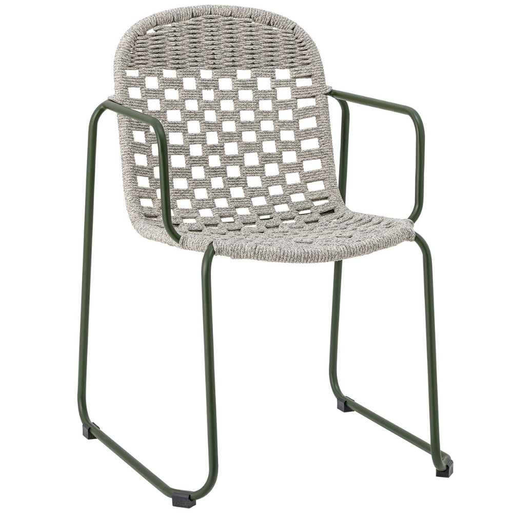 Bloomingville Šedo-zelená zahradní židle Calana Bloomingville