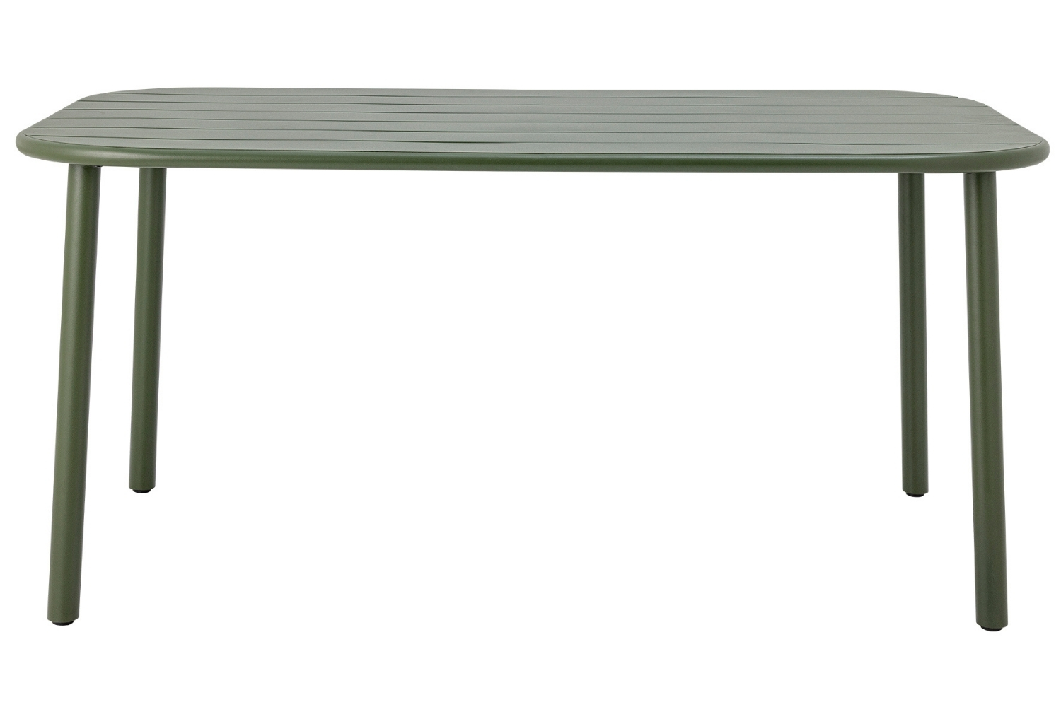 Bloomingville Zelený kovový zahradní stůl Calana 160 x 90 cm Bloomingville